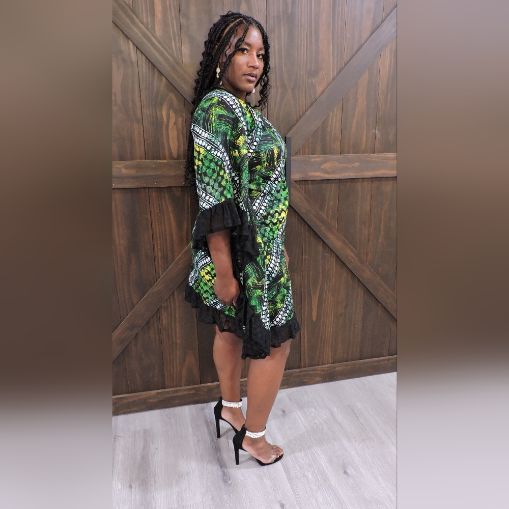 ElijahLee's Lemon Lime  Batwing  Dress